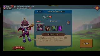 LORDS MOBILE  NORMAL 817 Trial of Mischief AUTO [upl. by Jezrdna]