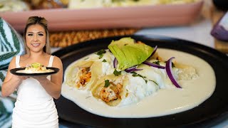 These WHITE CHICKEN ENCHILADAS Will Become EVERYONES Favorite RECIPE and LET ME TELL You So Easy [upl. by Sherrer]