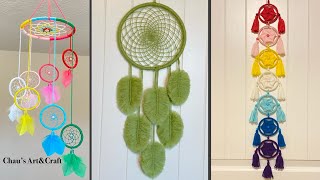 3 DIY Dreamcatcher  Wall Hanging Craft Ideas  Home decor  Woolen Craft [upl. by Sibylla]