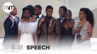 Black Panther Award Acceptance Speech  25th Annual SAG Awards  TNT [upl. by Gnad]