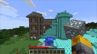 Minecraft DIAMOND HOUSE MOD  TRANSFORM ANY HOUSE IN TO DIAMOND  Minecraft [upl. by Adnam667]