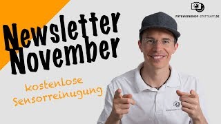 November 2017 Neue Fotokurstermine Portraitworkshop kostenlose Sensorreinigung [upl. by Ramak944]