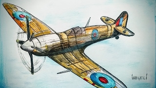 Speed DrawingFW 190D Worl War 2 Fighter [upl. by Narrat]