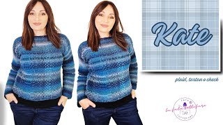 Originale e facilissimo il maglione Tartan Kate a uncinetto [upl. by Inness]