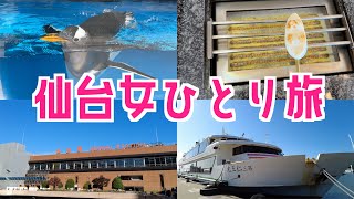 【仙台女ひとり旅】松島遊覧船や仙台うみの杜水族館にいってきました！ [upl. by Tace]