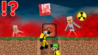 BLOOD POISON GAS vs Doomsday Bunker in Minecraft  Maizen JJ and Mikey [upl. by Ellenahc706]