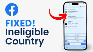 How to Fix Ineligible Country on Facebook [upl. by Sandy571]