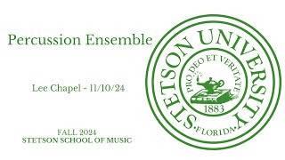 Percussion Ensembles  Lee Chapel 1192024 [upl. by Ahgem103]