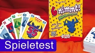 6 nimmt Kartenspiel  Anleitung amp Rezension  SpieLama [upl. by Annua]