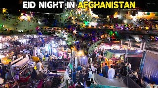 Eid Night Bustle Celebrating in the Crowded Streets of Jalalabad Afghanistan  4K [upl. by Barren719]