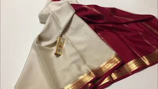 New arrival pure mysore silk saree collections with pricepure mysore silk crepe sarees with blouse [upl. by Hnad220]