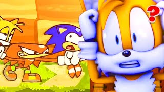 TAILS REAGINDO ANIMAÇÃO DE SONIC EM CARTOON  SONIC THE HEDGEHOG  BAUK OFICIAL [upl. by Younglove877]