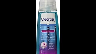 Clearasil Ultra Rapid Action Acne Treatment Face Wash Gel 6 78 Ounce [upl. by Reh]