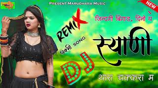 स्याणी थारा चक्करा म  New Dj Remix Song 2025 [upl. by Malena589]