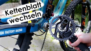 Kettenblatt am MTB wechseln  Schritt für Schritt Anleitung [upl. by Luedtke]