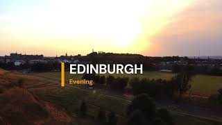 EDINBURGH Evening  Holyrood Palace  Calton Hill  Drone Video  Mubashar Ali [upl. by Winnick201]