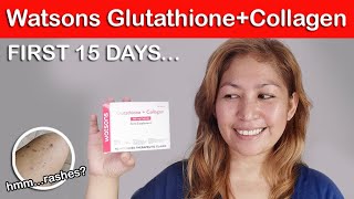 WATSONS GLUTATHIONE  COLLAGEN REVIEW  15 Days After [upl. by Mosier291]