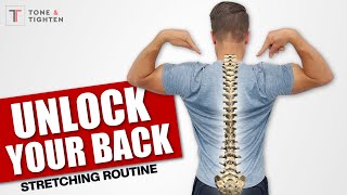 Unlock Your Entire Back FAST Full Spine Stretching Routine [upl. by Reseda]