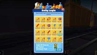 Subway Surfers Sydney 2024  Upcoming Yutani Harlequin Toad🐸 Calendar by Time Travel on SubSurf 2024 [upl. by Oirasor]