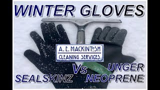 Winter Glove Review  Sealskinz Vs Unger Neoprene [upl. by Haliek]