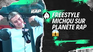 FREESTYLE MICHOU SUR PLANÈTE RAP 😱 michou michouoff planèterap rap fier freestyle [upl. by Dett31]