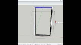 Resizing a window or a door in SketchUp [upl. by Rauscher]