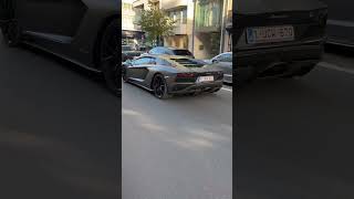 Lamborghini Aventador S in Knokke heist automobile fast aventadors [upl. by Acinad328]