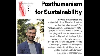 Posthumanism for Sustainability  Talk by Çağdaş Dedeoğlu [upl. by Nealon]