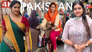 4K Walking Tour famous Market Street Walk In Lahore PAKISTAN [upl. by Eimile]