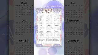 Kalender 2024 Gratis [upl. by Donaugh505]