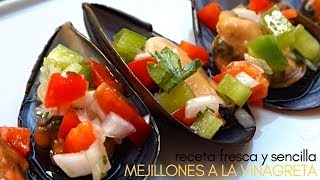 Mejillones a la vinagreta Receta fresca y fácil [upl. by Akiret]