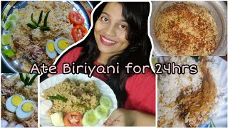 I only ate BIRIYANI for 24 HOURS Challenge Trending Food ChallengesBIRIYANI EATING COMPETITION [upl. by Wolk940]