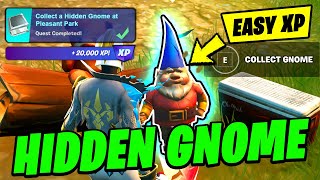 How to EASILY Collect a Hidden Gnome in Pleasant Park Hidden Quest  Fortnite OG [upl. by Welker]