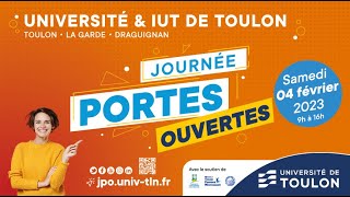 Journée Portes ouvertes 2023 de lUniversité de Toulon et de lIUT [upl. by Sonitnatsnoc]