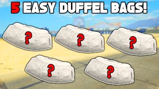 Top 5 Easiest Duffel Bags To Get In GTA 5 Online [upl. by Mercado]