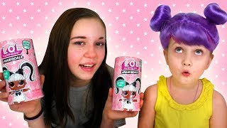 ЧТО С ВОЛОСАМИ Новые Куклы ЛОЛ Hairgoals Makeover LOL Surprise Challenge [upl. by Aneras]