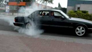 Jaguar XJR 40 V8 Supercharged 370 bhp PERFECT BURNOUT [upl. by Sewole]