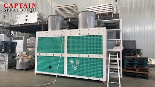 Mobile telescopic spray booth spray cabinet suction test  spray cabinet test [upl. by Adnalor]