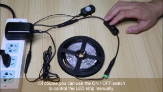 How to use Sensky sensor LED strip kit [upl. by Aniakudo287]