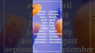 Les mois de l’année en françaisThe months of the year in French [upl. by Filahk]