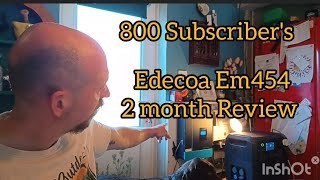 Edecoa 48v 3800watt Em 454 hybrid inverter 2 month Review subscribe solar [upl. by Chapen629]