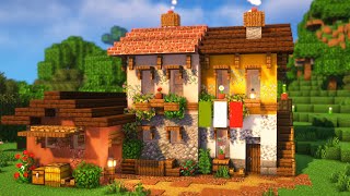 Minecraft 2Player Italian Survival House Tutorial [upl. by Geneva]