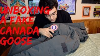 Unboxing a Fake Canada Goose Parka [upl. by Notslah]