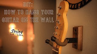 How To Hang a Guitar on a Wall [upl. by Cristoforo]