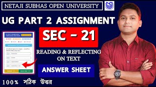 SEC 21 COMPULSORY ASSIGNMENT ANSWER  NSOU UG Assignment 2024  SEBG 21 Assignemt Answer [upl. by Nehr121]