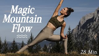 Yoga Ganzkörper Flow für alle Level  Kraft Klarheit Balance  28 Min Magic Mountain Flow ⛰️ [upl. by Alleunamme]