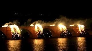 1Schlossbeleuchtung 2014 HeidelbergBeisel Pyrotechnik HD [upl. by Amasa173]