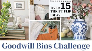 From the Goodwill Outlet bins to beautiful home decor • Over 15 thrift flip ideas • Goodwill Bins [upl. by Repard]