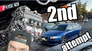 Ep14 Audi RS6 V10 I’m building the engine AGAIN  Will it run longer this time [upl. by Nadeen]