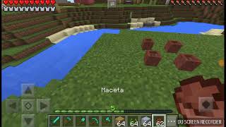 Como hacer una maceta en Minecraft PE [upl. by Nwaf]